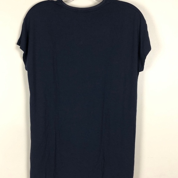 Vince navy blue modal short sleeve classic tee shirt t-shirt - Picture 5 of 6